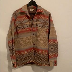 Faherty Button Down Aztec Jacket